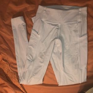 white fast and free lulu leggings